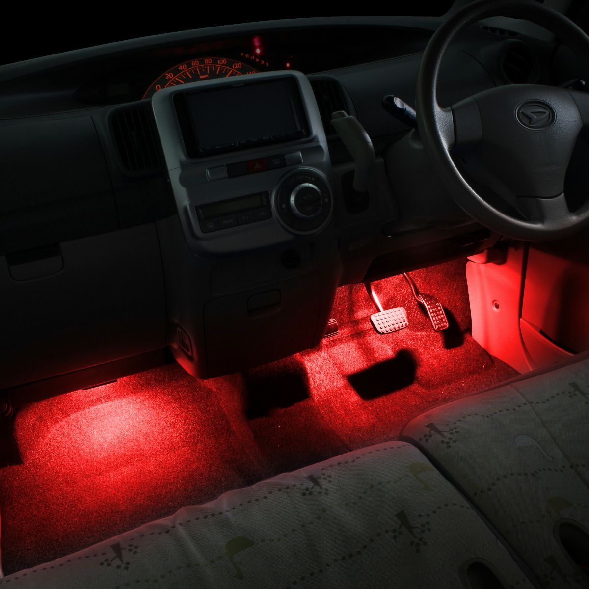 タント/タントカスタム(L375S/L385S)専用LEDフットライトキット 